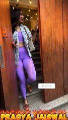 Bollywood Actress Pragya Jaiswal Yoga Outfit 🔥