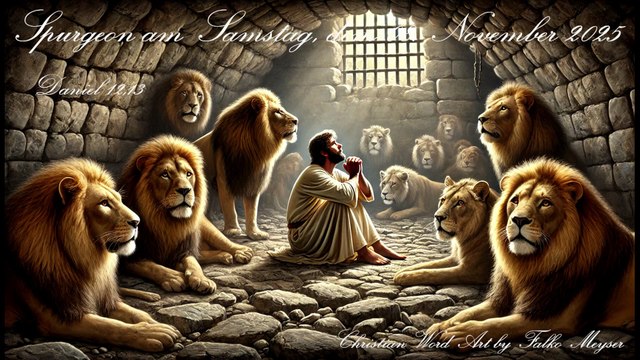 Spurgeon am Samstag, dem 08. November 2025, zu Daniel 12,13