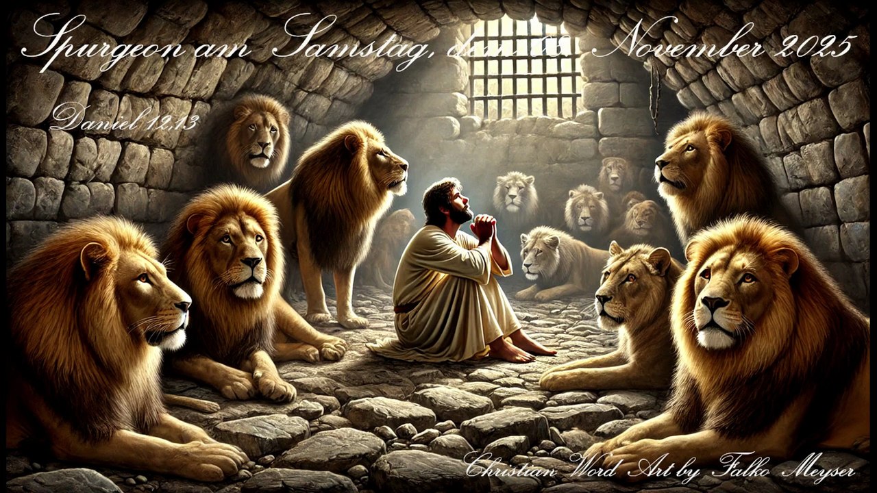 Spurgeon am Samstag, dem 08. November 2025, zu Daniel 12,13