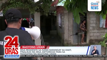 Camarines Norte, naka-heightened alert dahil sa Bagyong Uwan | 24 Oras Weekend