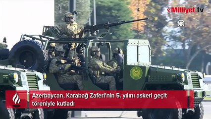 Azerbaycan, Karabağ Zaferi'nin 5. yılını askeri geçit töreniyle kutladı