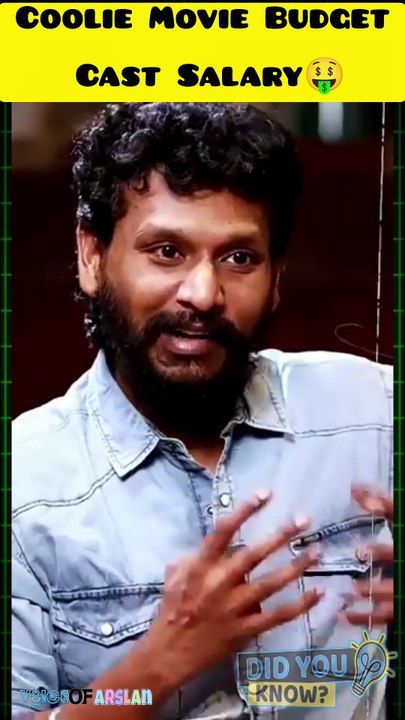 Coolie Movie Budget & Cast Salary🤑 #shorts #coolie #facts #viralshorts #amazingfacts