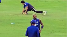 Hardik pandeya practice match video