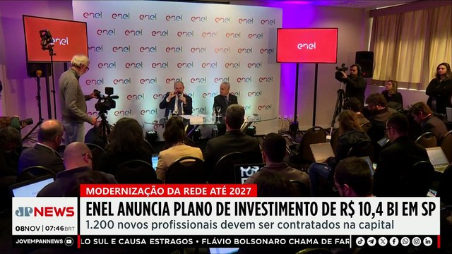 Enel anuncia plano de investimento de R$10,4 bilhões em SP