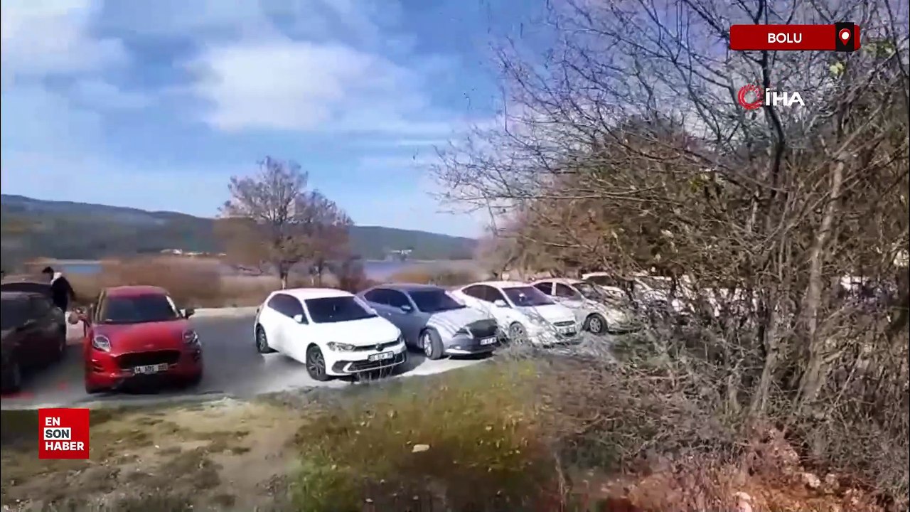 Bolu’nun doğa harikası Abant’ta ziyaretçiler akın etti