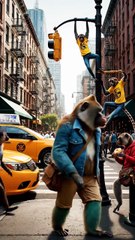 Monkeys Take Over New York Streets 🐒 | Funny Monkey Moments in NYC City Life
