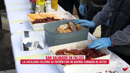 Falces festeja en honor a San Salvador