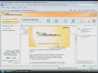 Microsoft Office Live Workspace beta.