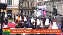 LLEGA DE LA FAMILIA DE RODRIGO PAZ A LA POSESIÓN