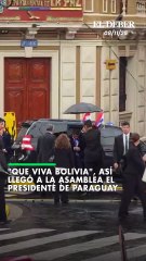 "Que viva Bolivia", así llegó a la Asamblea el presidente de Paraguay