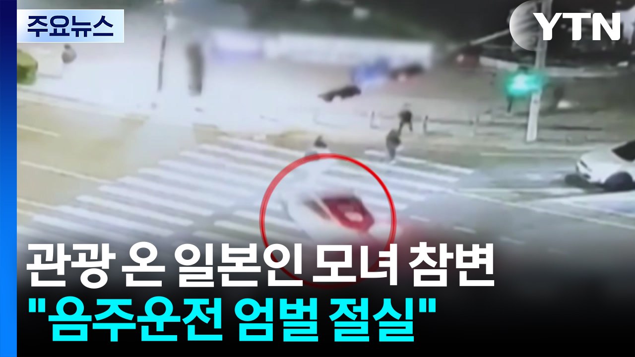 한국 관광 온 일본인 모녀 참변..."음주운전 엄벌 절실" / YTN