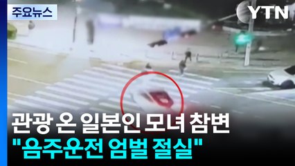 한국 관광 온 일본인 모녀 참변..."음주운전 엄벌 절실" / YTN