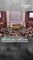 Edmand Lara quedó posesionado oficialmente como vicepresidente de Bolivia