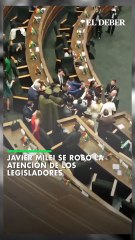 JAVIER MILEI SE ROBÓ LA ATENCIÓN DE LOS LEGISLADORES BOLIVIANOS