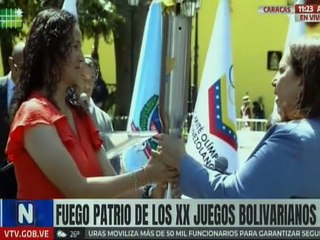 Inicia en Caracas el recorrido del fuego patrio rumbo a los Juegos Bolivarianos Lima 2025