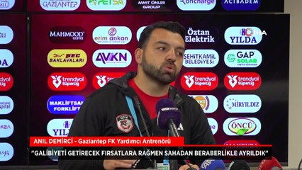 Anıl Demirci: Galibiyeti getirecek fırsatlara rağmen maalesef sahadan beraberlikle ayrıldık