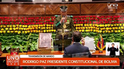RODRIGO PAZ POSESIONADO COMO PRESIDENTE DE BOLIVIA