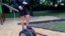 Adult Tries Kids’ Walker — Hilarious Balance Fail at the Park 😂🚶‍♀️|| Heartsome 💖