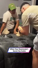Roommate’s Hidden Snake Scares Him! Hilarious & Terrifying Reaction 🐍😂|| Heartsome 💖