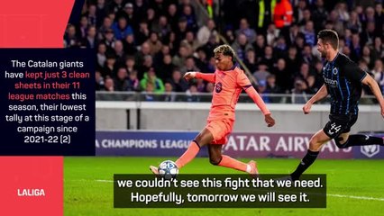 Flick urges inconsistent Barça to show 'fight'