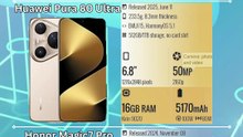 Honor Magic8 Pro vs Huawei Pura 80 Ultra vs Honor Magic7 Pro