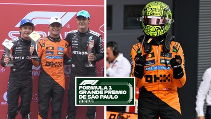 Lando Norris acelera al campeonato con P1 en la Sprint del GP de Brasil; Mercedes consigue P2 y P3