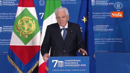 Lotta alle dipendenze, Mattarella: Serve un impegno corale