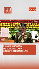 Edmand Lara pronunció su primer discurso como vicepresidente