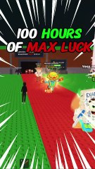100 Hours of MAX LUCK In Steal A Brainrot NEW Update 🙏💀 #stealabrainrot #roblox