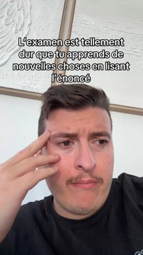 Quand c’est comme ça il est déjà trop tard mdr #pourtoi #humour #drole #examen
