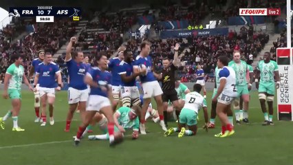 La fin de match de France - Afrique du Sud - Rugby