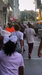 Guy smacks random kid in the street for no reason