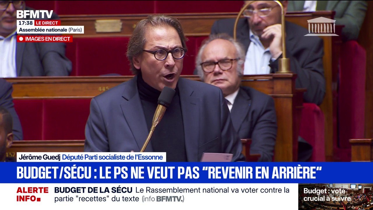 Budget de la Sécurité sociale: Jérôme Guedj, député PS de l'Essonne, indique que le parti ne veut pas "revenir en arrière"