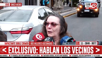 Doble crimen y misterio: habla una vecina del barrio