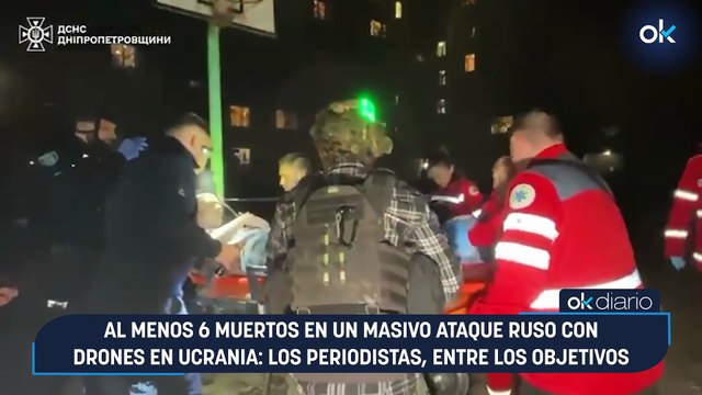 Al menos 6 muertos en un masivo ataque ruso con drones en Ucrania: los periodistas, entre los objetivos