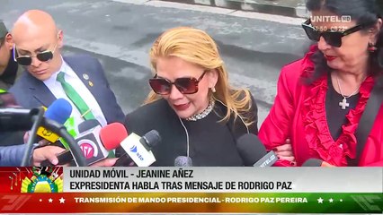 Jeanine Añez dice que las reformas judiciales son deudas pendientes, pero que ahora lo importante son los temas económicos, que están agobiando a todos