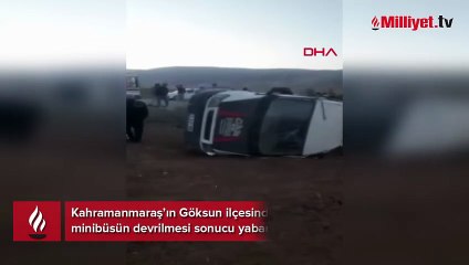 Kahramanmaraş'ta feci kaza! İşçi servisi devrildi: 2 ölü, 7 yaralı