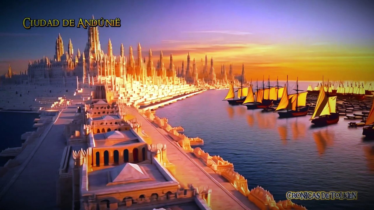 Crónicas de Tolkien: La Geografía de Númenor-Los Reinos y Lugares del Reino Hundido