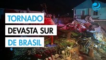 Tornado deja cinco muertos y un centenar de heridos en el sur de Brasil