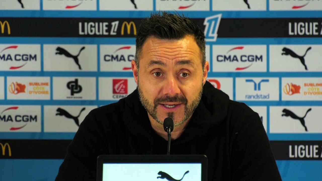 Roberto De Zerbi (Olympique de Marseille) : « C'est comme ça Marseille... » - Foot - Ligue 1 - OM
