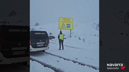 Obligatorio el uso de cadenas en Belagua por la nieve