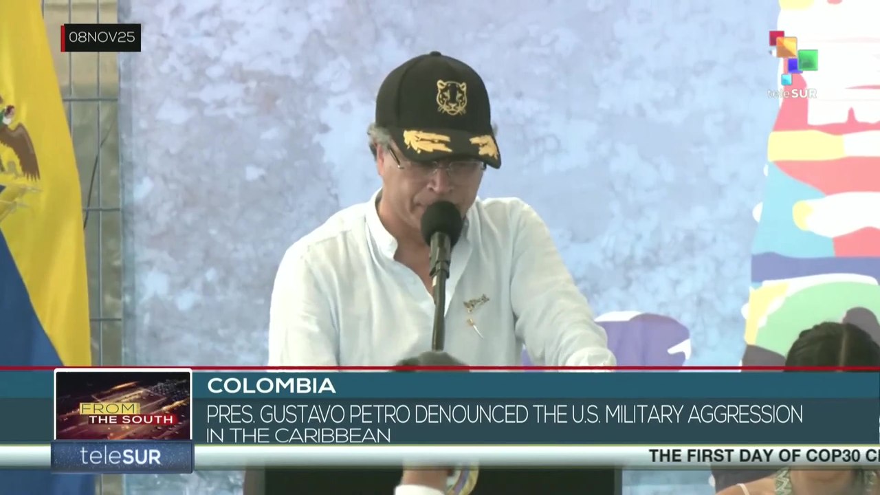 Pres. Gustavo Petro denounces US military aggression in the Caribbean