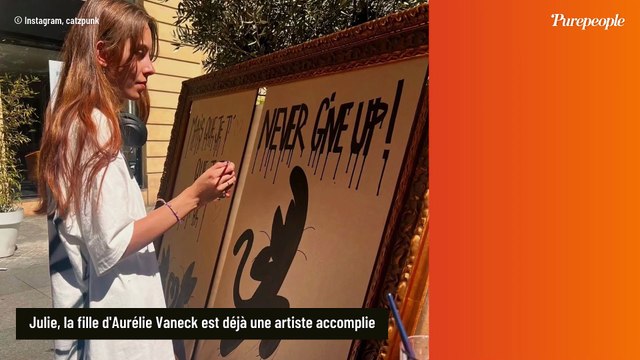 Aurelie Vaneck : sa fille est une artiste suivie par plusieurs milliers d'abonnés sur les réseaux sociaux