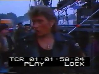 Johnny Hallyday - Backstage 1991 : “La Fille de l’Été Dernier” & “Dégage” (14 juin)