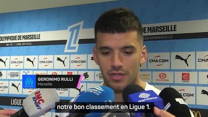 Marseille - Rulli : "C'était un match important pour nous"
