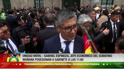 Espinoza afirma que la distribución de combustible “ha empezado a fluir” tras la posesión de Rodrigo Paz