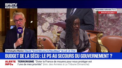La partie "recettes" du budget de la Sécurité sociale adoptée: "Il y a eu une majorité pour continuer à avancer", déclare Christophe Marion, député (Ensemble pour la République)