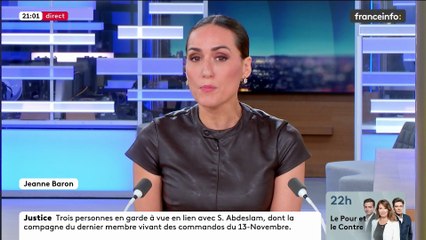 Jeanne Baron - France Info (08/11/2025 - Soir) : Budget Adopté de Justesse (176/161), Débats LFI/PS et Attentat Déjoué à Paris 🇫🇷