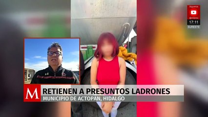 En Actopan detienen a banda de ladrones, capturan a cuatro hombres y una mujer