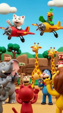 funny cat and parrot flying airplanes #cat #catvideos #shorts #parrot